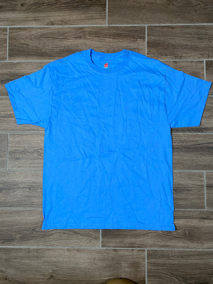 Sky Blue - Hanes - DTG Sample – Embroidery Plug