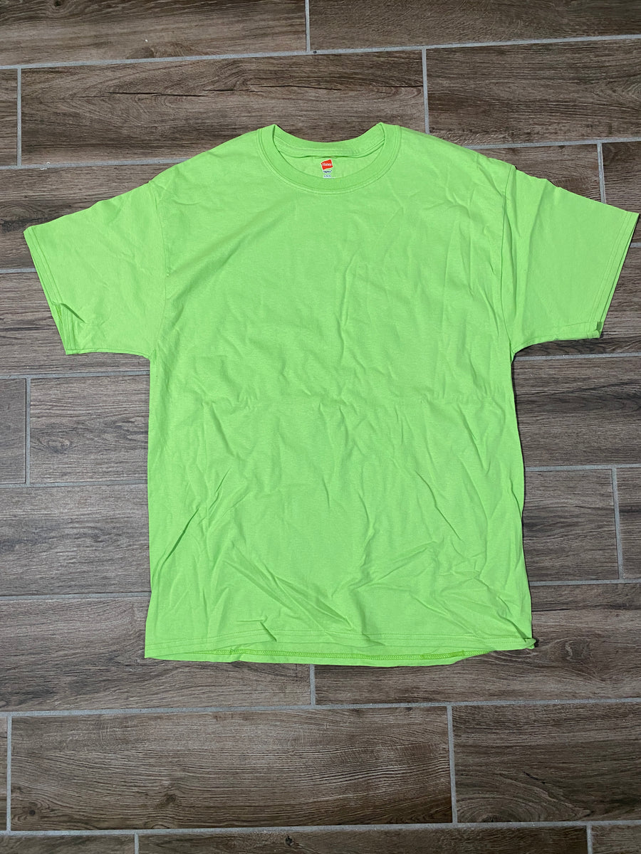 Lime Green - Hanes - DTG Sample – Embroidery Plug